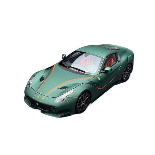 YRXIAO Modellbausatz Auto 1:18 Für Porsche F12 TDF Automodell Sport Metall Limited Edition Modellautos Modell Bastler Sammlerstücke Ornamente Modell Für Wohndekorationen(Green) von YRXIAO