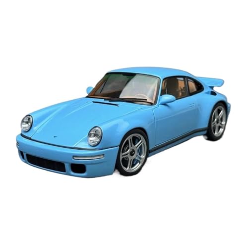 YRXIAO Modellbausatz Auto 1:18 Für Porsche RUF 2018 Legierung Vollständig Offenes Auto Modell Dekoration Modell Auto Hobby Auto Display Modell Für Wohndekorationen(Blue) von YRXIAO