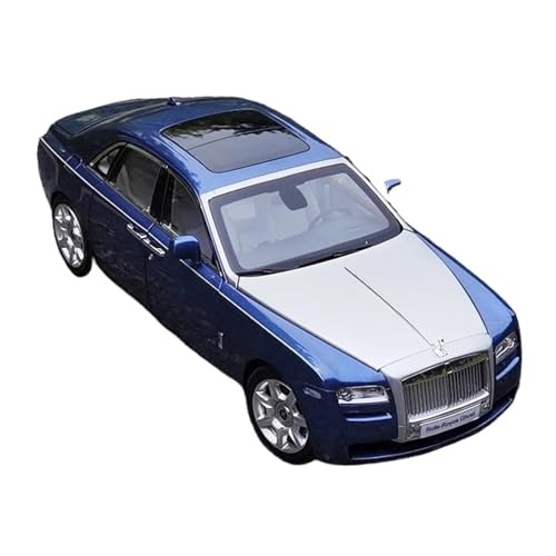 YRXIAO Modellbausatz Auto 1:18 Für Rolls-Royce Ghost Auto Legierung Auto Modell Sammlung Modell Hobby Sammlerstücke Limited Edition Modell Hobby Für Wohndekorationen(Blue) von YRXIAO