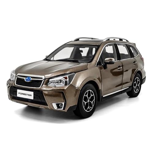 YRXIAO Modellbausatz Auto 1:18 Für Subaru Forester XT 2015 Metallautomodell Diecast-Miniatur Statisches Fahrzeug Spielzeug Modelle Ausstellungsauto Für Wohndekorationen(Gold) von YRXIAO