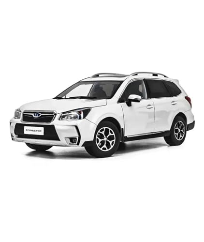 YRXIAO Modellbausatz Auto 1:18 Für Subaru Forester XT 2015 Metallautomodell Diecast-Miniatur Statisches Fahrzeug Spielzeug Modelle Ausstellungsauto Für Wohndekorationen(White) von YRXIAO