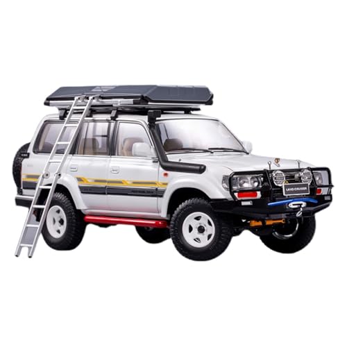 YRXIAO Modellbausatz Auto 1:18 Für Toyota Land Cruiser Landcruiser Off-Road Edition LC80 Legierung Modell Limited Edition Auto Modell Display Modell Für Wohndekorationen von YRXIAO