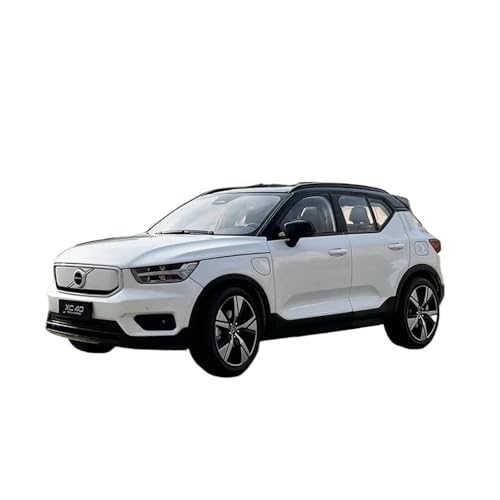 YRXIAO Modellbausatz Auto 1:18 Für Volvo XC40 SUV Legierung Modell Auto Diecast Metall Fahrzeuge Statische Sammlerstücke Dekoration Auto Modelle Für Wohndekorationen(White) von YRXIAO