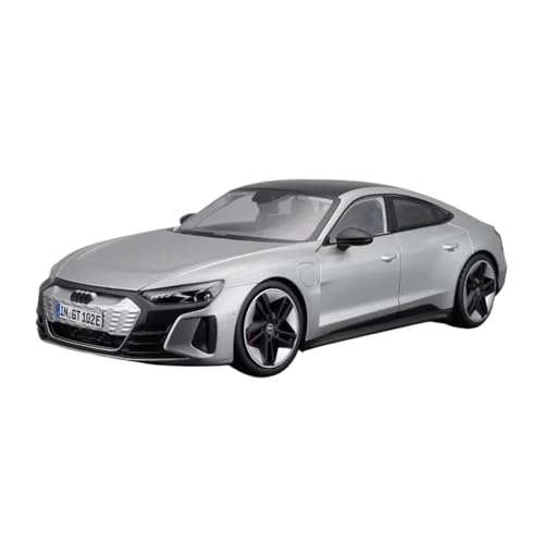 YRXIAO Modellbausatz Auto 1:18 für Audi Rs E Tron Gt 2022 Modell Auto Racing Auto Metall Luxus Fahrzeug Diecast Sport Legierung Desktop Display Für Wohndekorationen(Silver) von YRXIAO