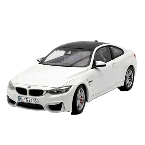 YRXIAO Modellbausatz Auto 1:18 für BMW M4 Coupe G82 Maßstab Modell Legierung Diecast Auto Modell Desktop Display Ornamente Modell Hobby Dekoration Für Wohndekorationen(White) von YRXIAO