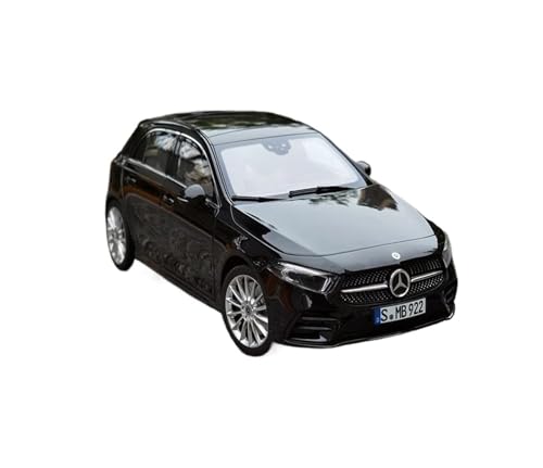 YRXIAO Modellbausatz Auto 1:18 für Benz A-Klasse A180 2018 Schrägheck Legierung Volloffene Automodellsammlung Limited Edition Automodelle Für Wohndekorationen(Black) von YRXIAO