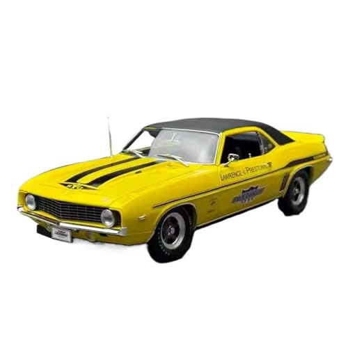 YRXIAO Modellbausatz Auto 1:18 für Bumblebee Camaro SC/SS/E 1969 Legierung Auto Modell Home Dekoration Modell Auto Hobby Display Modell Druckguss Für Wohndekorationen von YRXIAO