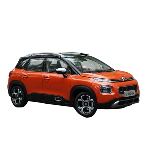 YRXIAO Modellbausatz Auto 1:18 für Citroen Aircross C4 SUV Legierung Miniatur Auto Diecast Metall Skala Modell Statische Sammlung Spielzeug Modell Für Wohndekorationen(Orange) von YRXIAO