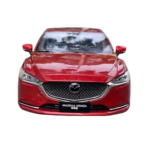 YRXIAO Modellbausatz Auto 1:18 für FAW Atz Mazda 6 2019 Legierung Auto Modell Fahrzeug Legierung Druckguss Auto Modell Spielzeug Desktop Ornamente Für Wohndekorationen(Red) von YRXIAO