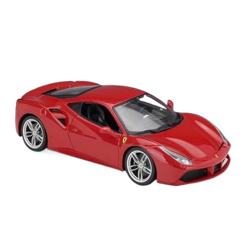 YRXIAO Modellbausatz Auto 1:18 für Ferrari 488 GTB Legierung Sportwagen Modell Diecast Metall Fahrzeug Auto Modell Sammlung Spielzeug Modell Autos Für Wohndekorationen von YRXIAO