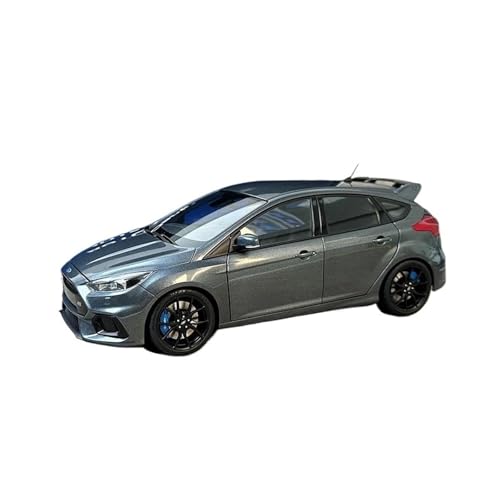 YRXIAO Modellbausatz Auto 1:18 für Ford Focus RS 2016, Automodell statisch Limitierte Auflage Automodelle Heimkunst Dekoration Modellautos Display Für Wohndekorationen(Gray) von YRXIAO