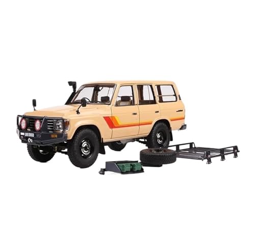 YRXIAO Modellbausatz Auto 1:18 für Land Cruiser LC60 Legierungsautomodell für Sammeln von Automodellen in limitierter Auflage Legierungsdruckguss Für Wohndekorationen(Beige) von YRXIAO