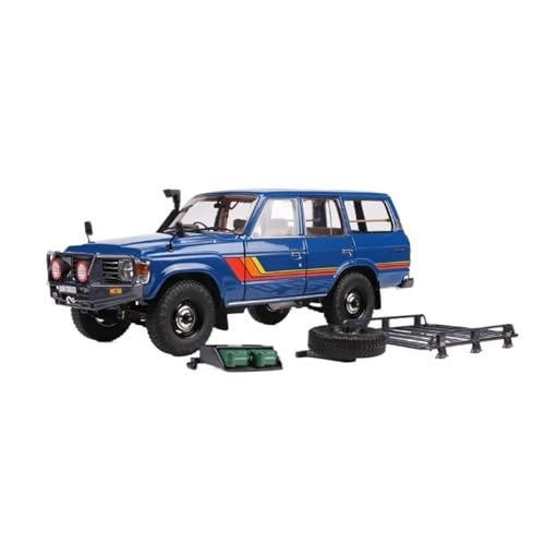 YRXIAO Modellbausatz Auto 1:18 für Land Cruiser LC60 Legierungsautomodell für Sammeln von Automodellen in limitierter Auflage Legierungsdruckguss Für Wohndekorationen(Blue) von YRXIAO