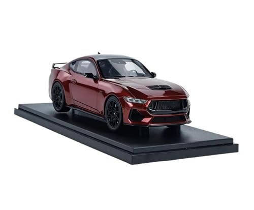 YRXIAO Modellbausatz Auto 1:18 für Mustang GT 2024 Rapid Red GT433 Modelle im Maßstab 1:18 Legierungs-Druckguss-Display-Modelle Hobby-Modelle Für Wohndekorationen von YRXIAO