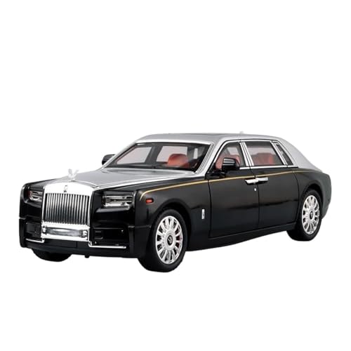 YRXIAO Modellbausatz Auto 1:18 für Rolls Royce Phantom Alloy Luxy Car Model Diecasts Metal Vehicles Sammeln Sie Dekorationen mit Sound und Licht Für Wohndekorationen(Silver) von YRXIAO