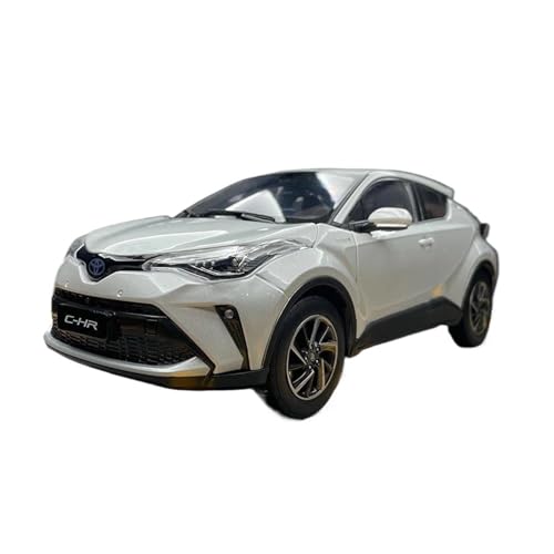 YRXIAO Modellbausatz Auto 1:18 für Toyota CHR C-HR SUV Legierung Auto Modell Druckguss Metall Fahrzeuge Auto Modell Sammlung Maßstab Spielzeug Für Wohndekorationen(White) von YRXIAO