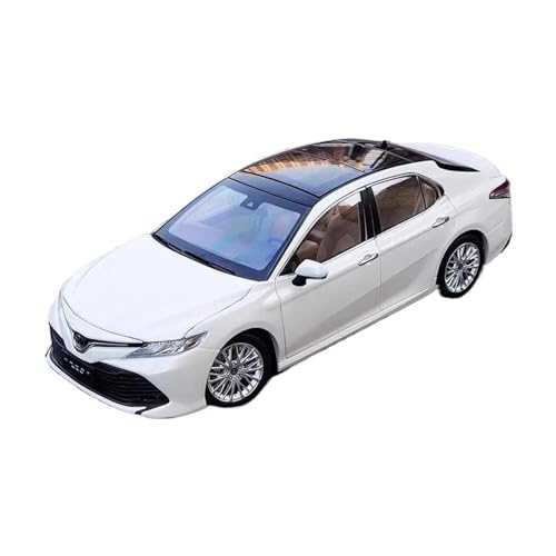 YRXIAO Modellbausatz Auto 1:18 für Toyota Camry 2018 Legierung Auto Modell Diecast Metall Fahrzeuge Auto Modell Sammlung Kinder Spielzeug Dekoration Für Wohndekorationen(White) von YRXIAO