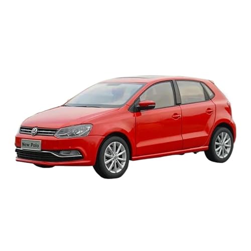 YRXIAO Modellbausatz Auto 1:18 für VW Polo Legierung Skala Auto Modell Diecast Metall Miniatur Auto Fahrzeuge Kinder Spielzeug Modell Auto Sammlung Für Wohndekorationen(Red) von YRXIAO