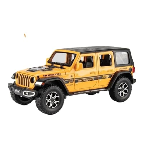 YRXIAO Modellbausatz Auto 1:22 FÜR Jeeps Wrangler Rubicon Legierung Modell Auto Spielzeug Druck Druck Metall Casting Zurückziehen Sound Und Licht Für Wohndekorationen von YRXIAO