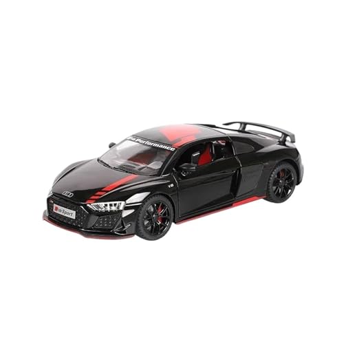 YRXIAO Modellbausatz Auto 1:24 FÜR Audi R8 V10 Legierung Super Auto Modell Diecast Metall Spielzeug Sound Und Licht Spielzeug Trendige Sport Auto Für Wohndekorationen von YRXIAO