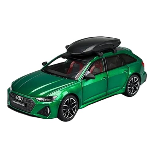 YRXIAO Modellbausatz Auto 1:24 FÜR Audi RS6 Legierung Avant Station Wagon Auto Modell Druckguss Metall Spielzeug Modell Sound Und Licht Modell Für Wohndekorationen von YRXIAO