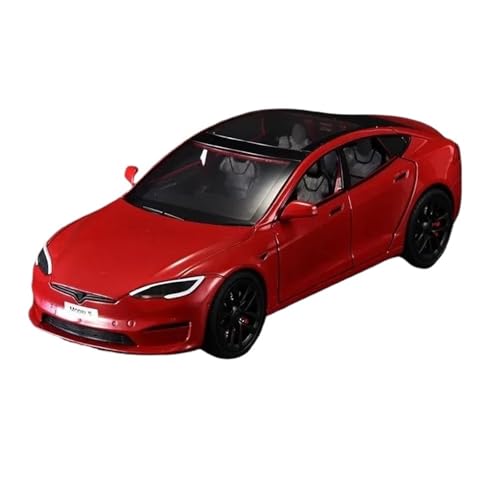 YRXIAO Modellbausatz Auto 1:24 FÜR Tesla Modell Legierung Auto Modell Diecast Metall Spielzeug Fahrzeug Auto Modell Sammlung Sound Licht Spielzeug Für Wohndekorationen von YRXIAO