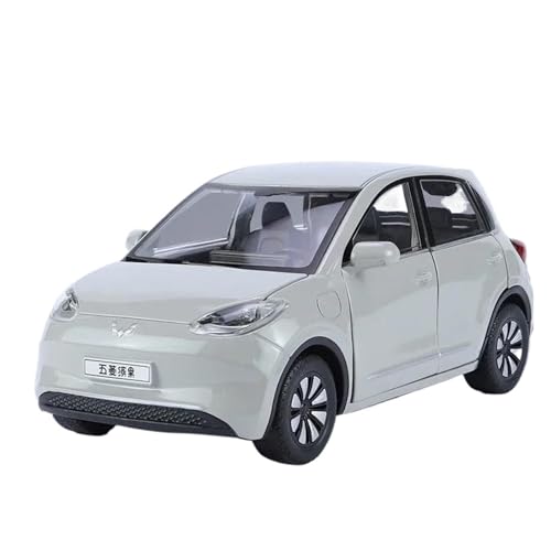 YRXIAO Modellbausatz Auto 1:24 FÜR WULING Binguo Legierung Modell Auto Spielzeug Diecasts Metall Casting Sound Und Licht Spielzeug Fahrzeug Modell Für Wohndekorationen(Gray) von YRXIAO