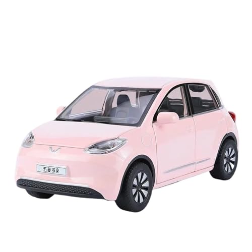 YRXIAO Modellbausatz Auto 1:24 FÜR WULING Binguo Legierung Modell Auto Spielzeug Diecasts Metall Casting Sound Und Licht Spielzeug Fahrzeug Modell Für Wohndekorationen(Pink) von YRXIAO