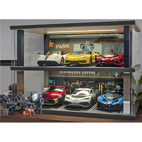 YRXIAO Modellbausatz Auto 1:24 Supercar Modell Auto Parkplatz Set Legierung Spielzeug Auto Handstück Ornamente Für Sammlung Und Dekoration Auto Für Wohndekorationen(Style 1) von YRXIAO