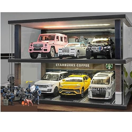 YRXIAO Modellbausatz Auto 1:24 Supercar Modell Auto Parkplatz Set Legierung Spielzeug Auto Handstück Ornamente Für Sammlung Und Dekoration Auto Für Wohndekorationen(Style 2) von YRXIAO