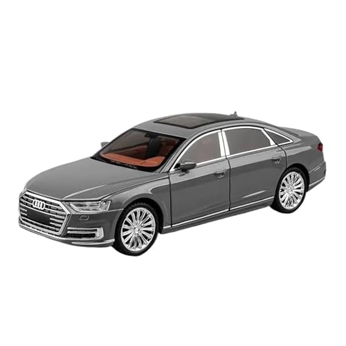 YRXIAO Modellbausatz Auto 1:24 für Audi A8 Legierung Auto Modell Druck Druck Metall Fahrzeuge Auto Modell Sound Und Licht Sammlung Spielzeug Für Wohndekorationen von YRXIAO