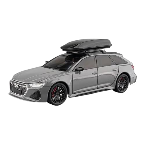 YRXIAO Modellbausatz Auto 1:24 für Audis RS6 Sport Travel Druckgussauto-Metallmodell mit Licht und Ton Fahrzeuglegierung Spielzeugdekorationsmodell Für Wohndekorationen von YRXIAO