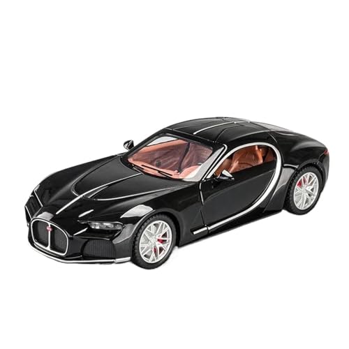 YRXIAO Modellbausatz Auto 1:24 für Bugatti Atlantic Supercar Legierung Modell Spielzeug Diecasts Metall Casting Sound und Licht Auto Spielzeug Für Wohndekorationen(Black) von YRXIAO