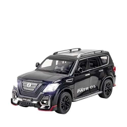 YRXIAO Modellbausatz Auto 1:24 für Nissan Patrol Off-Road SUV Legierung Modell Auto Diecast Auto Spielzeug Modell Sammeln Eisen Spielzeug Auto C48 Für Wohndekorationen von YRXIAO