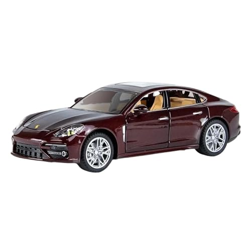 YRXIAO Modellbausatz Auto 1:24 für Porsches Panameras Legierung Auto Modell Sound Und Licht Metall Zurückziehen Autos Diecast Spielzeug Modell Für Wohndekorationen(Brown) von YRXIAO