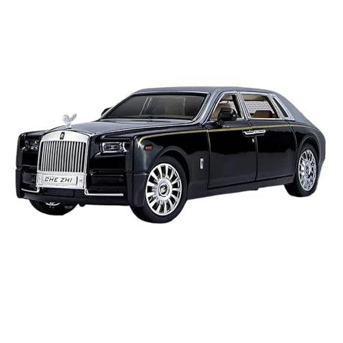 YRXIAO Modellbausatz Auto 1:24 für Rolls Royce Phantom Legierung Luxy Modell Diecast Metall Spielzeug Fahrzeuge mit Star Top Sound und Licht Modell Für Wohndekorationen von YRXIAO