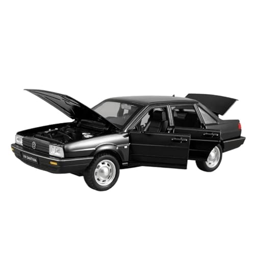 YRXIAO Modellbausatz Auto 1:24 für Volkswagen Santana Retro Auto Modell Mit Sound Und Licht Zurückziehen Collectvie Diecast Spielzeug Dekoration Für Wohndekorationen von YRXIAO