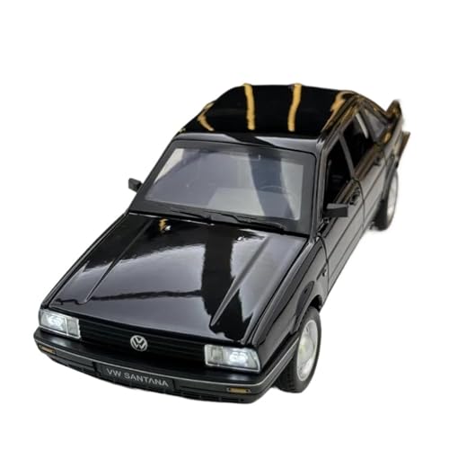 YRXIAO Modellbausatz Auto 1:24 für Volkswagen Santana Retro Auto Modell Mit Sound Und Licht Zurückziehen Collectvie Diecast Spielzeug Dekoration Für Wohndekorationen von YRXIAO