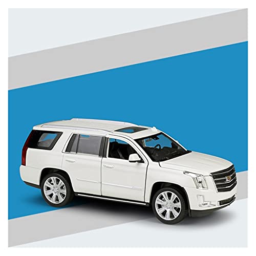 YRXIAO Modellbausatz Auto 1:27 Für Cadillac Escalade Simulation Legierung Automodell Fertiges Spielzeug Geschenksammlung Dekoration Handwerk Für Wohndekorationen(2) von YRXIAO