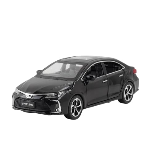 YRXIAO Modellbausatz Auto 1:32 FÜR Toyota Corolla Legierung Auto Spielzeug Auto Metall Sammlung Modell Sound Und Licht Spielzeug Hobby Display Für Wohndekorationen(Black) von YRXIAO