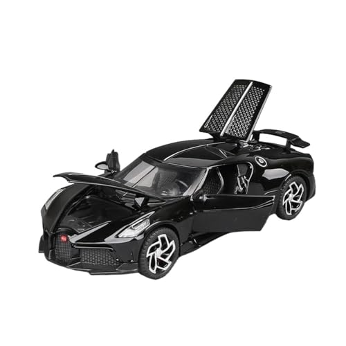 YRXIAO Modellbausatz Auto 1:32 Für Bugatti La Voiture Noire Black Dragon Supercar Spielzeuglegierung Auto Druckguss & Spielzeugfahrzeuge Auto Hobby Für Wohndekorationen von YRXIAO