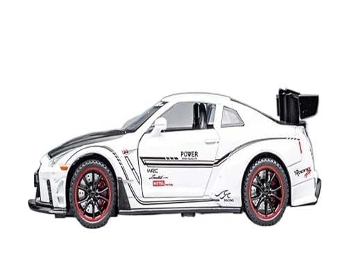 YRXIAO Modellbausatz Auto 1:32 Für Nissan GTR R35 Modell Maßstab Kinder Kinder Spielzeug Auto Diecast Spielzeug Fahrzeuge Sound Und Licht Auto Für Wohndekorationen von YRXIAO