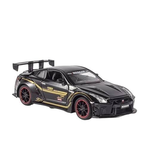 YRXIAO Modellbausatz Auto 1:32 Für Nissan GTR R35 Rennwagen Modell Maßstab Spielzeug Auto Diecast Spielzeug Auto Sound Und Licht Display Modell Für Wohndekorationen von YRXIAO