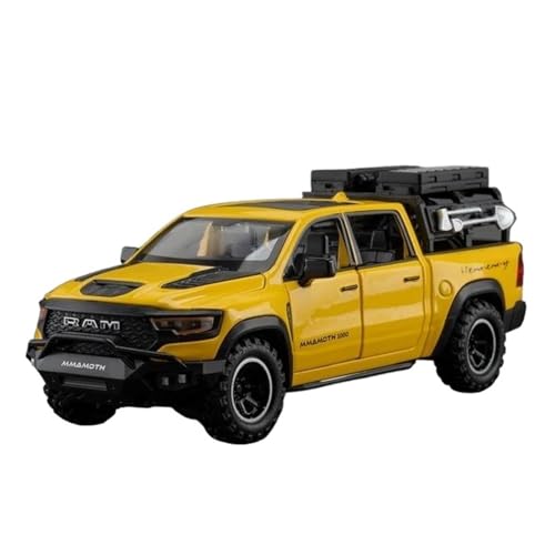 YRXIAO Modellbausatz Auto 1:32 für Dodge RAM 1000 TRX Mammoth Picku Legierung Auto Modell Sound Und Licht Zurückziehen Kinder Spielzeug Display Für Wohndekorationen von YRXIAO