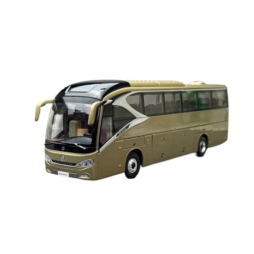 YRXIAO Modellbausatz Auto 1:42 Für Goldenen Personenwagen Jinlong XML6129 Pilot Bus Legierung Passagiermodell Automodell Statische Display-Sammlung Für Wohndekorationen von YRXIAO