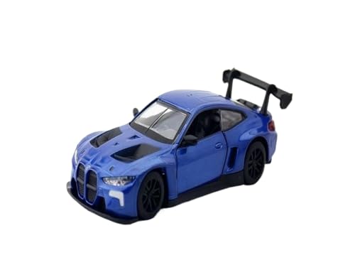 YRXIAO Modellbausatz Auto 1:43 für BMW M4 GT3 Legierung Sportwagen Modell Druckguss Metall Rennfahrzeuge Automodell Miniatur Spielzeug Modellautos Für Wohndekorationen(Blue) von YRXIAO