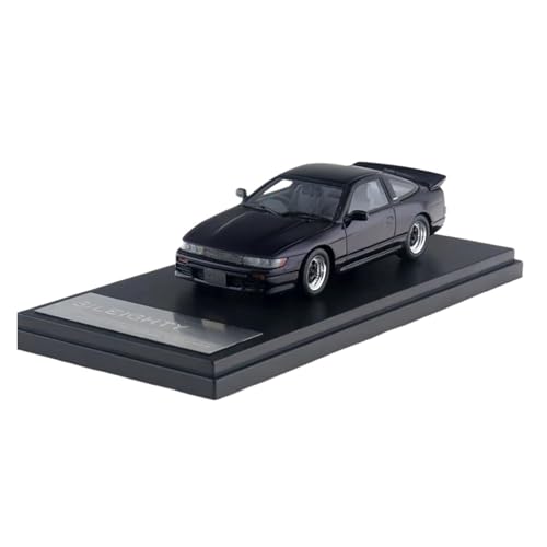 YRXIAO Modellbausatz Auto 1:43 für Nissan S80 Hs118 Sileighty 1998 Kunstharz statische Sammlung Automodell Souvenir Urlaub Ornamente Spielzeug Für Wohndekorationen(Black) von YRXIAO