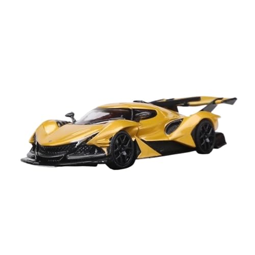 YRXIAO Modellbausatz Auto 1:64 Für Apollo IE Legierung Modell Auto Gedenk Legierung Auto Modell Special Edition Legierung Auto Modelle Statische Für Wohndekorationen(Yellow) von YRXIAO