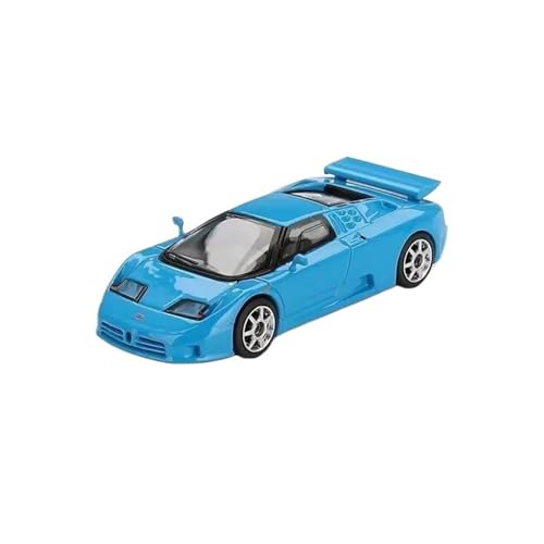 YRXIAO Modellbausatz Auto 1:64 Für Bugatti EB110 Super Sport Blau Druckguss-Modellsammlung Spielzeug Legierung Automodelle Für Kunstausstellungen Für Wohndekorationen von YRXIAO