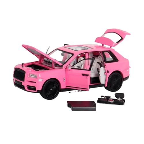 YRXIAO Modellbausatz Auto 1:64 Für Cullinan Alloy Fully Open Car Model Collection Special Edition Alloy Car Models Statische Anzeige Alloy Car Für Wohndekorationen(Pink) von YRXIAO